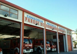 Imagen del parque comarcal del Consorcio Provincial de Bomberos en Vélez-Málaga.