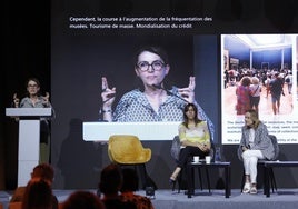 Hélene Vassel, durante su intervención en el foro de ICOM de CM Málaga.