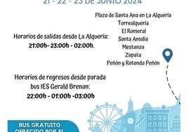 Bus gratis para ir de las barriadas a la feria en Alhaurín de la Torre