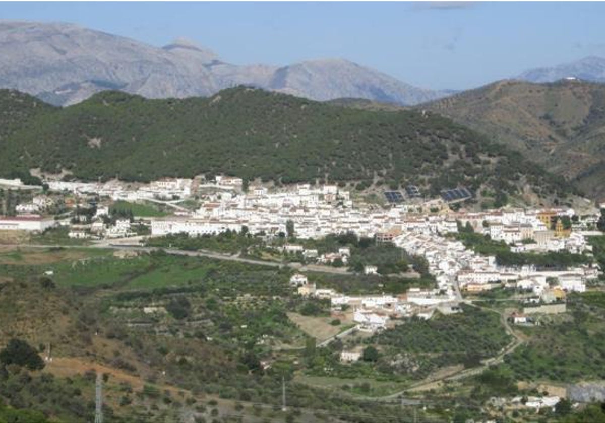 Vista del municipio de Carratraca.