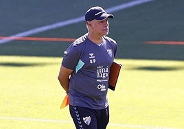 El entrenador del Málaga, Sergio Pellicer.