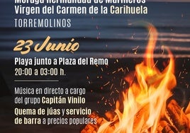 La Carihuela, Montemar Alto y Cantarranas vivirán la Noche de San Juan en Torremolinos