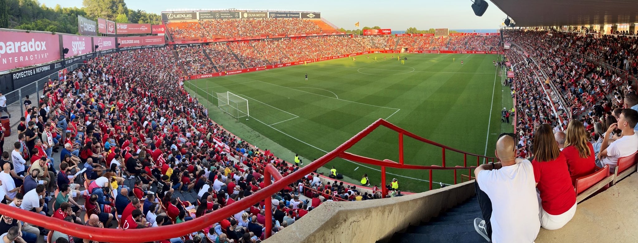 Panorámica del Nou Estadi Costa Dourada donde se jugará la final por el ascenso a Segunda División entre el Gimnástic de Tarragona y el Málaga.