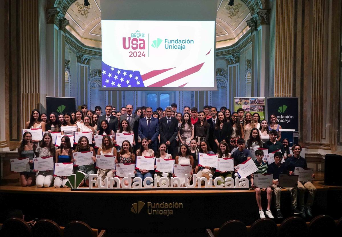 Fundación Unicaja entrega en Málaga sus Becas USA a un centenar de estudiantes