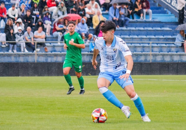 Antoñito Cordero, en uno de los partidos jugados con el primer equipo.