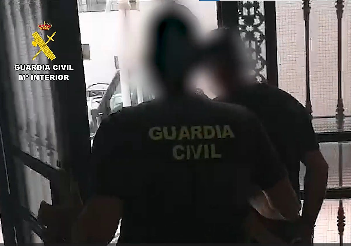Imagen de archivo de otro operativo de la Guardia Civil desarrollado en Málaga.