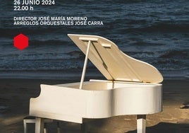 Cartel del concierto de la Orquesta Filarmónica de Málaga.