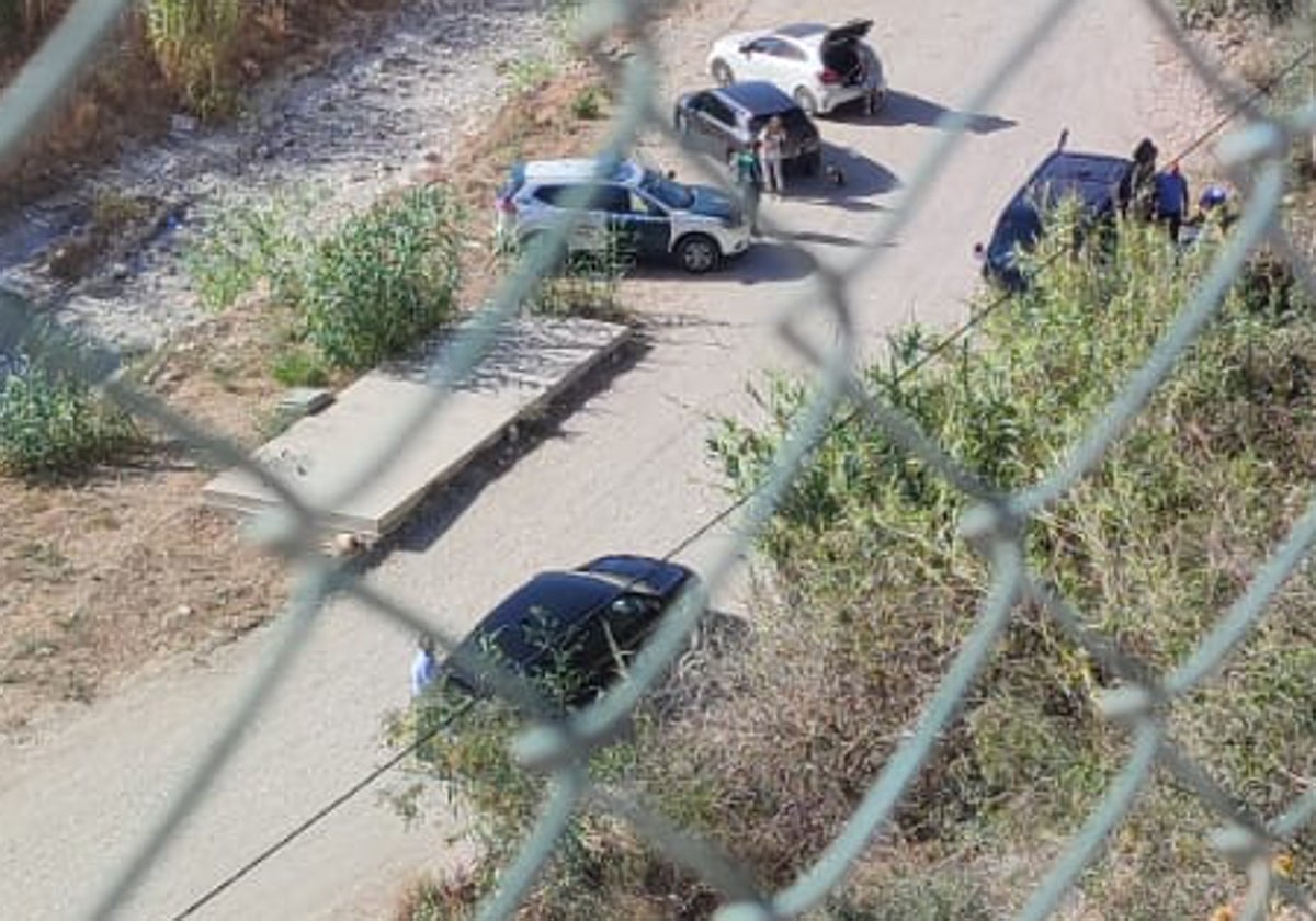 Vehículos de la Guardia Civil, este martes en la zona.