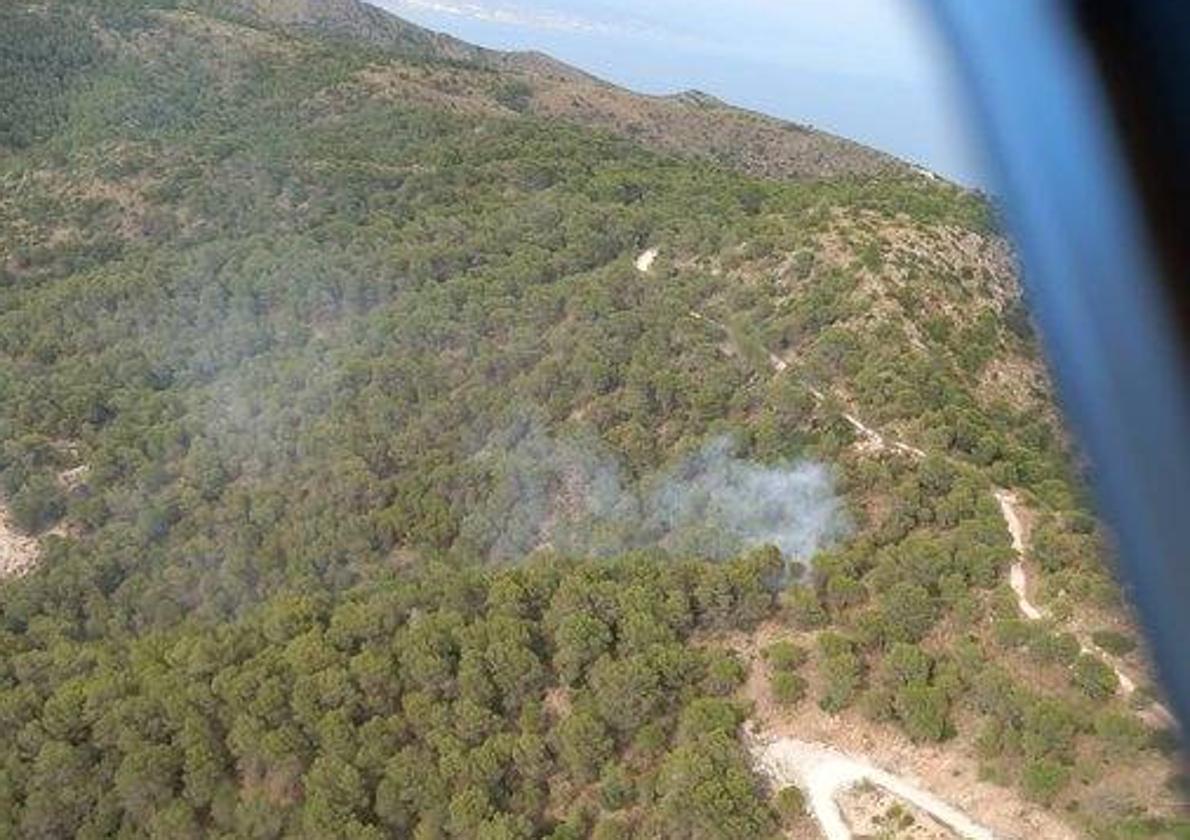 Declarado un incendio forestal en Alhaurín de la Torre