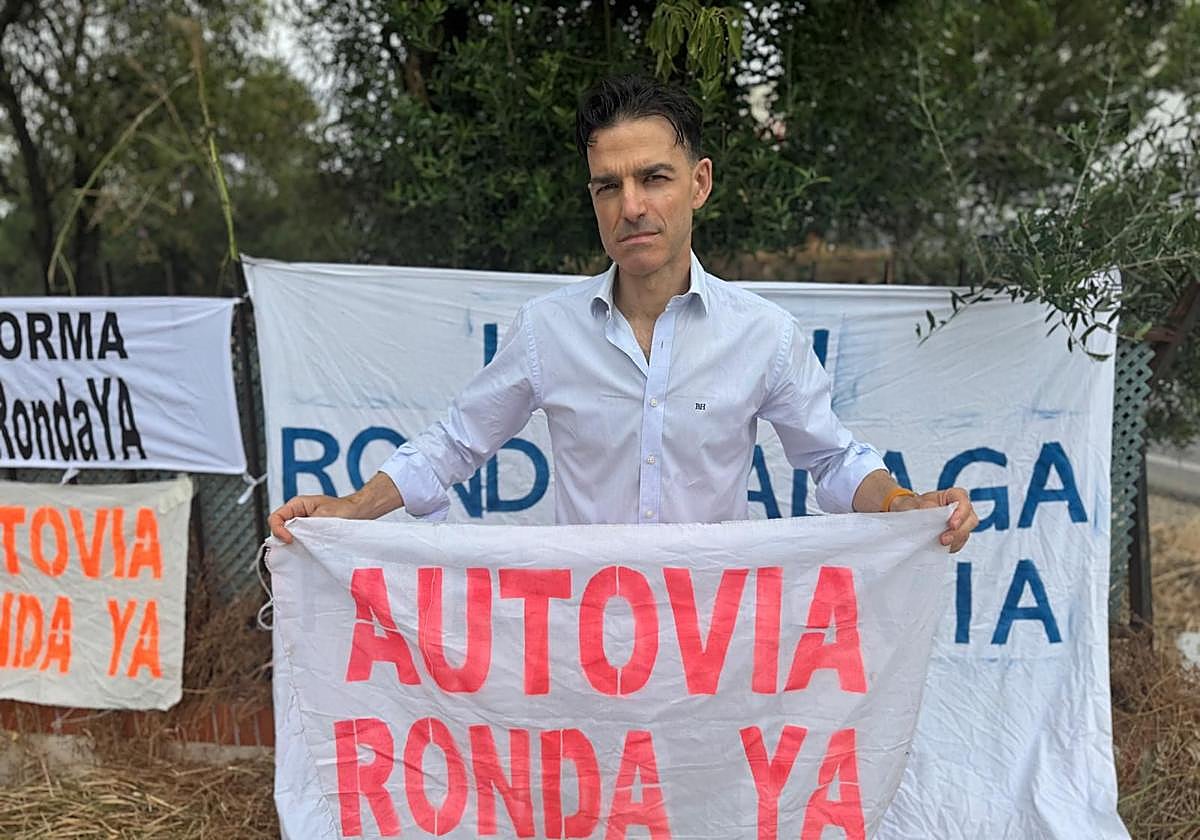 Pedro Porras, uno de los portavoces de esta plataforma, este jueves en Ronda.