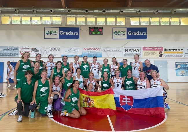 El equipo femenino +50.