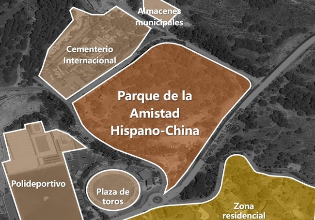 Ubicación de los terrenos.