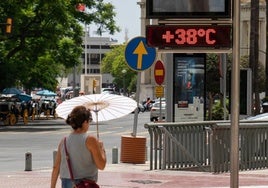 Imagen de archivo de altas temperaturas en Málaga, que todavía no se han alcanzado.