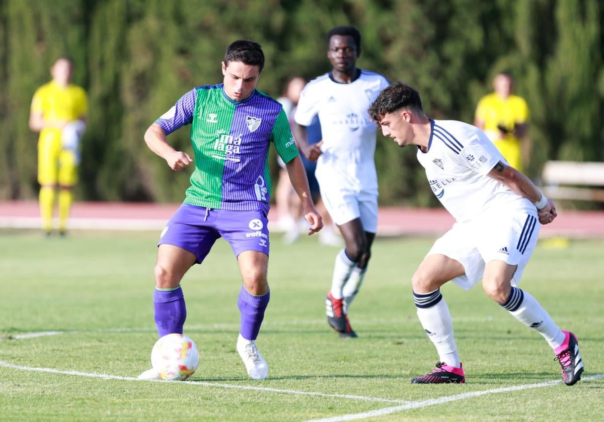 Sangalli, en la pasada pretemporada con el Marbella.