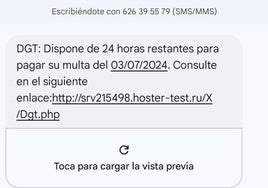 Alerta de la DGT sobre el SMS y correo para pagar multas de tráfico