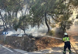 Imagen del incendio en Ronda