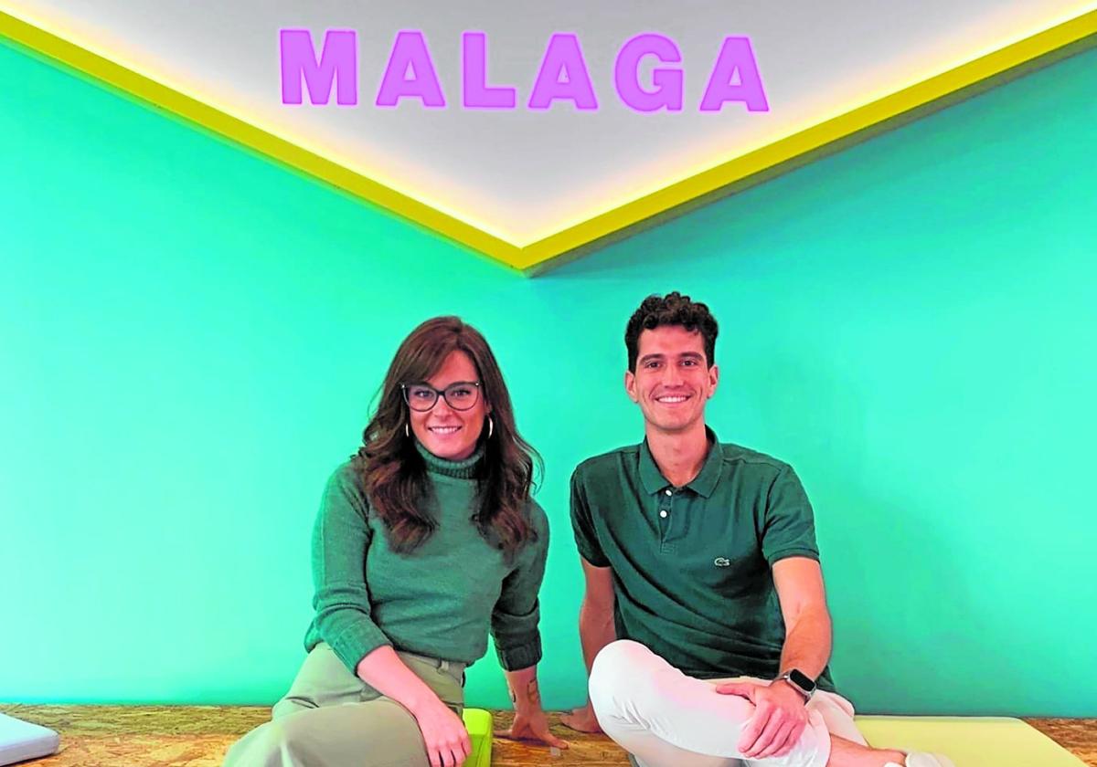 Los socios de ColorAI, Estefanía Moreno y Eugenio Fernández, en el Polo Digital.