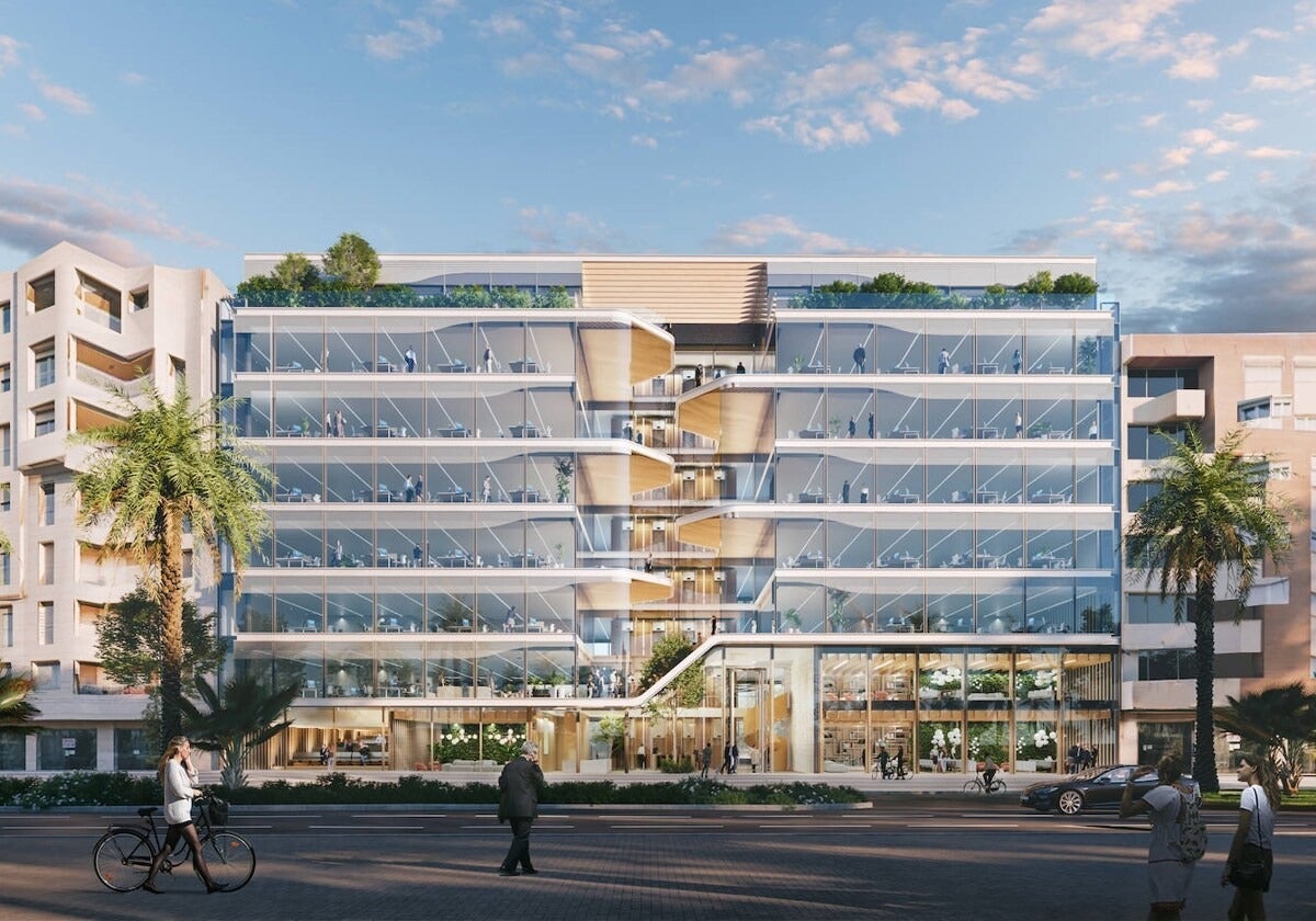 Luz verde al gran edificio de oficinas de Merlin frente al Puerto de Málaga
