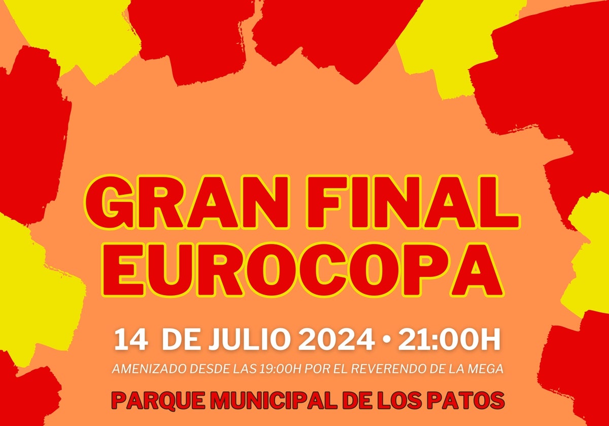 Cartel anunciador de la cita con la final.