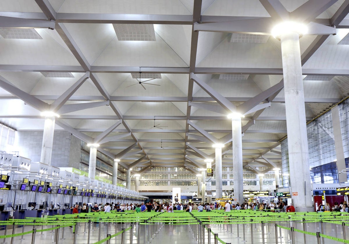 Vista de la terminal del aeropuerto de Málaga.