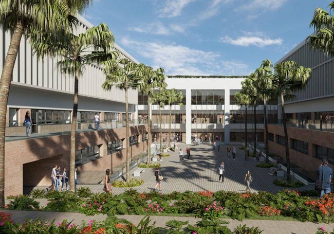Recreación del proyecto de la Universidad Europea de Andalucía en Málaga.