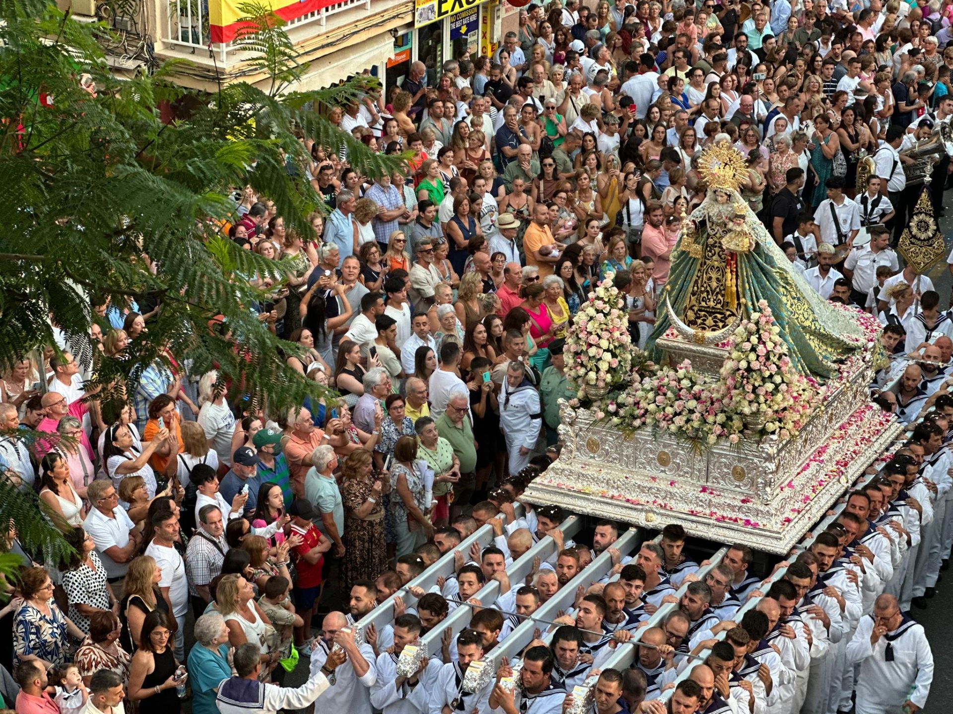 La Virgen del Carmen, en Los Boliches (Fuengirola)