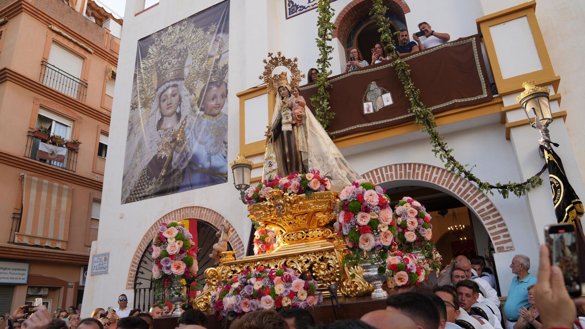 La procesión de la Virgen del Carmen, en Rincón de la Victoria