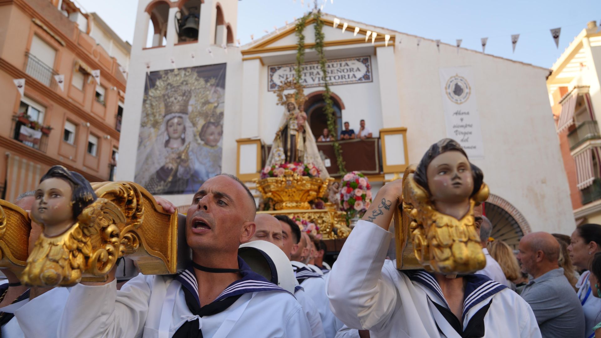 La procesión de la Virgen del Carmen, en Rincón de la Victoria