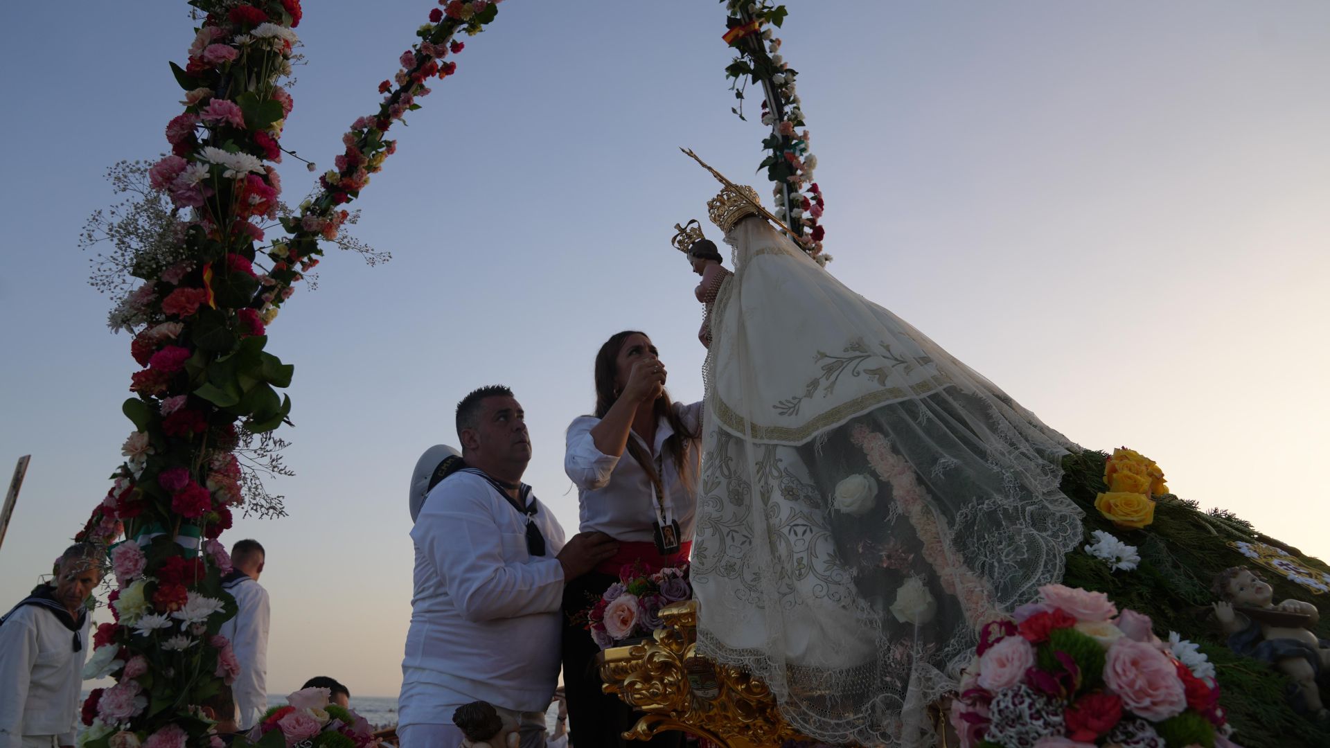 La procesión de la Virgen del Carmen, en Rincón de la Victoria