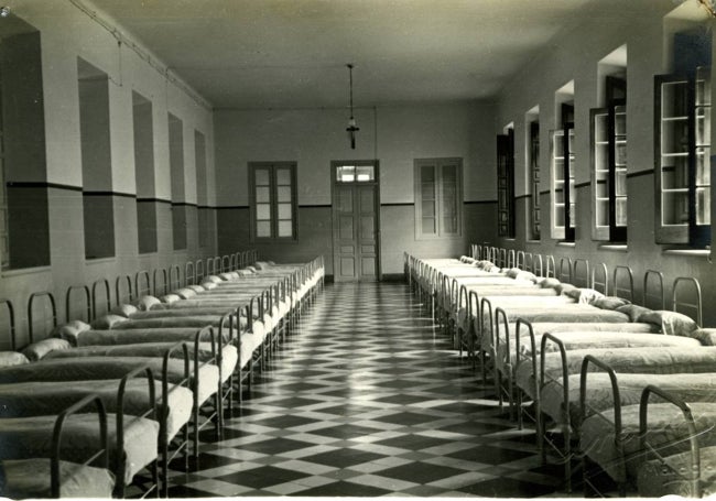 Una de las habitaciones de la antigua Casa de la Misericordia.