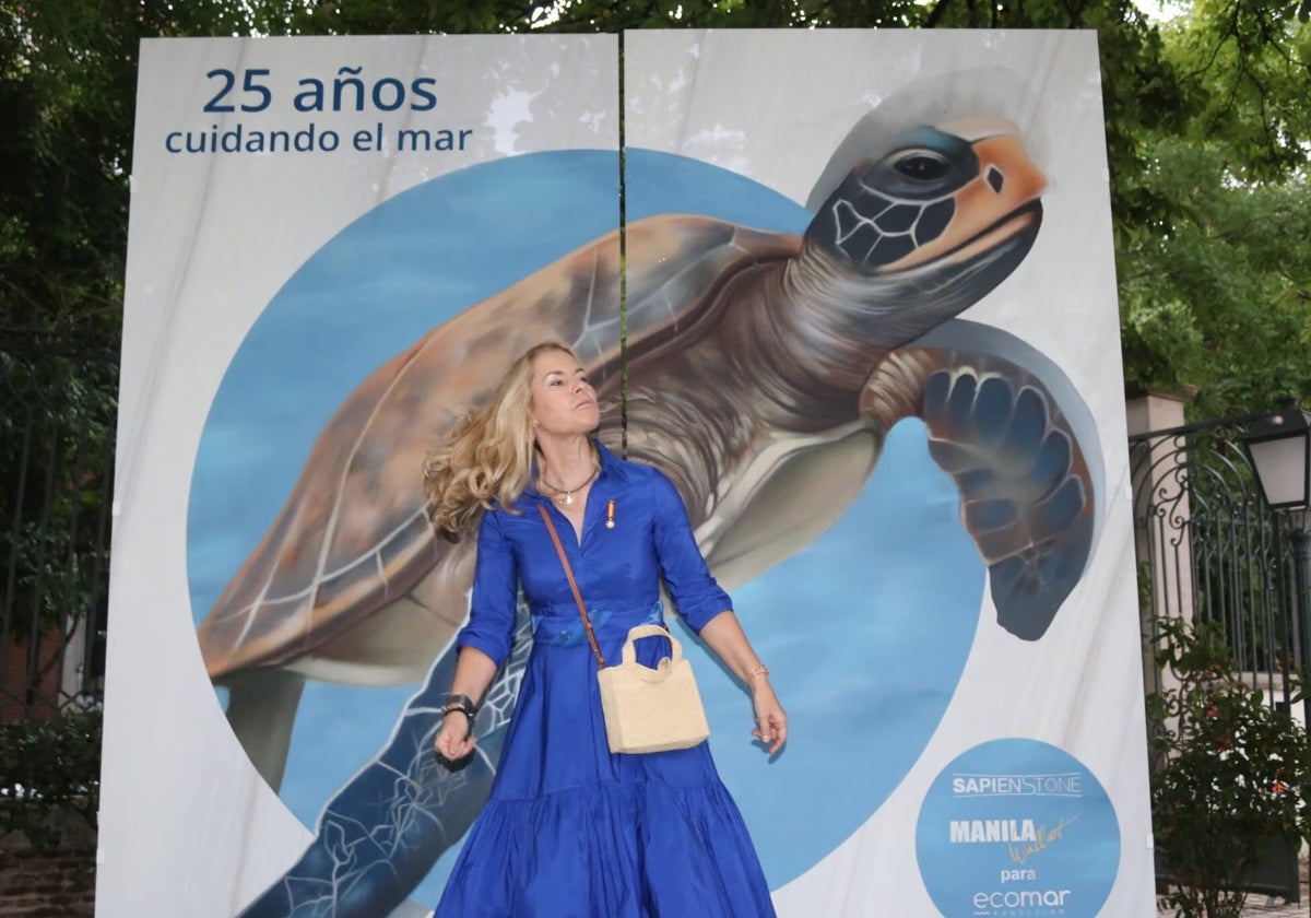 Theresa Zabell, durante un acto de la fundación Ecomar.