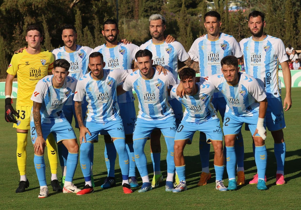 Once inicial del Málaga el viernes en Marbella.