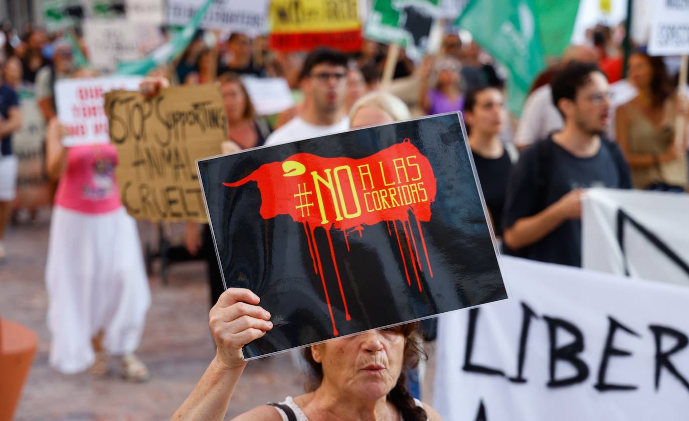 Manifestación &#039;Málaga Antitaurina&#039; organizada por PACMA