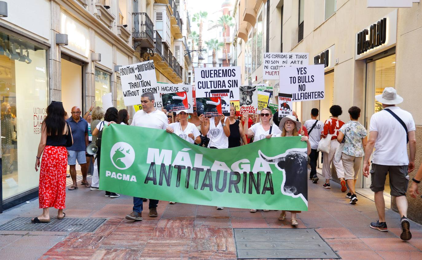 Manifestación &#039;Málaga Antitaurina&#039; organizada por PACMA