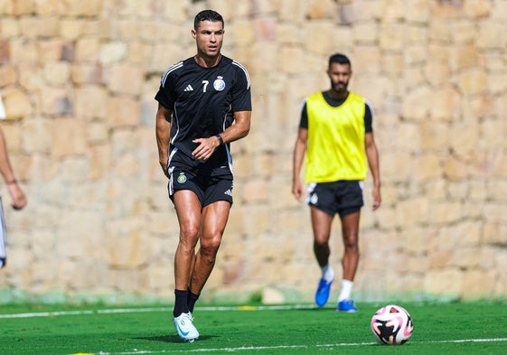 Cristiano, en el Marbella Football Center.