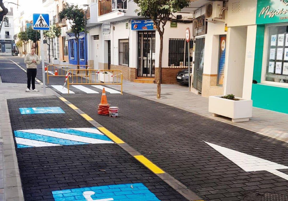 Vista de la calle Palangreros, una de las que entra dentro de la ZBE.