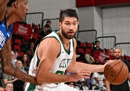 Killian Tillie, en un partido de la Liga de Verano de la NBA.