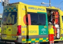 Dos heridos, entre ellos un menor, en una aparatosa colisión entre dos furgonetas en el túnel de Churriana