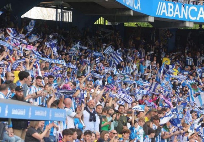 Aficionados del Deportivo, en Riazor.