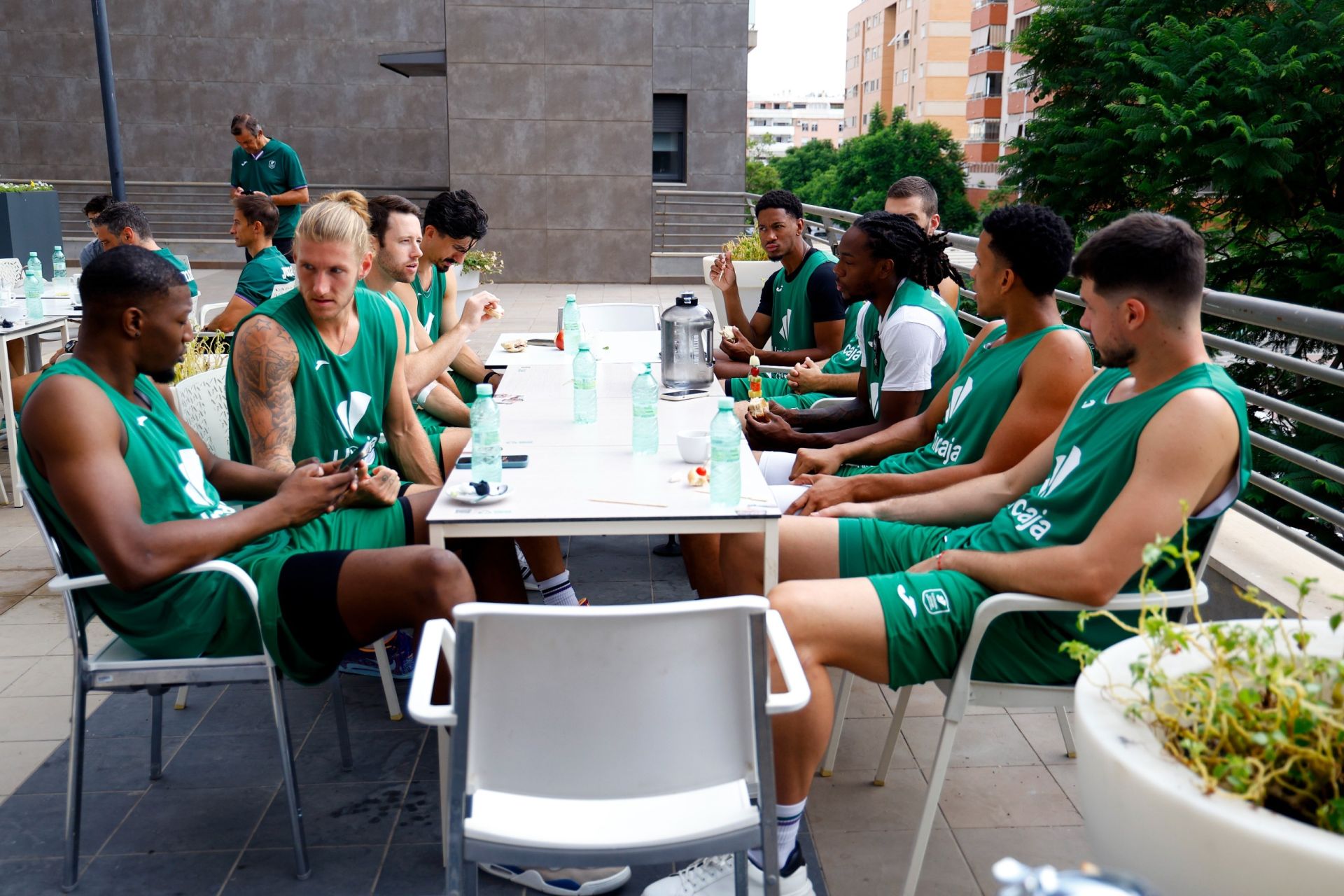 Los jugadores del Unicaja se reencuentran para iniciar la pretemporada