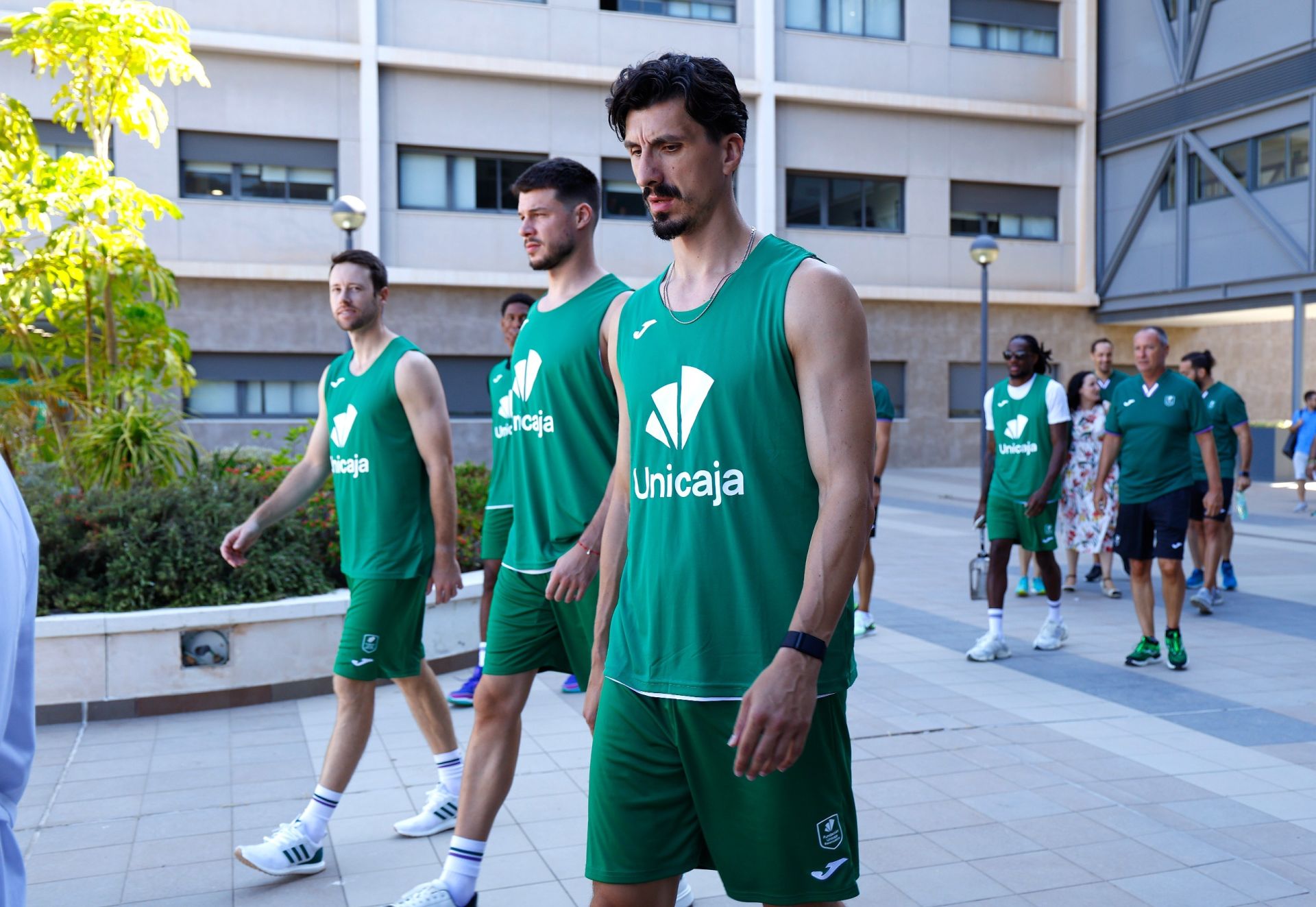 Los jugadores del Unicaja se reencuentran para iniciar la pretemporada