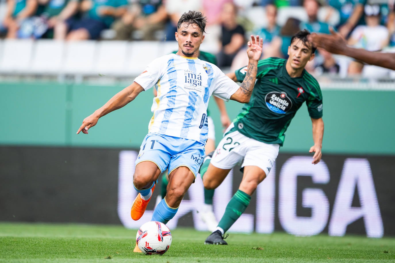 El Racing de Ferrol-Málaga, en imágenes