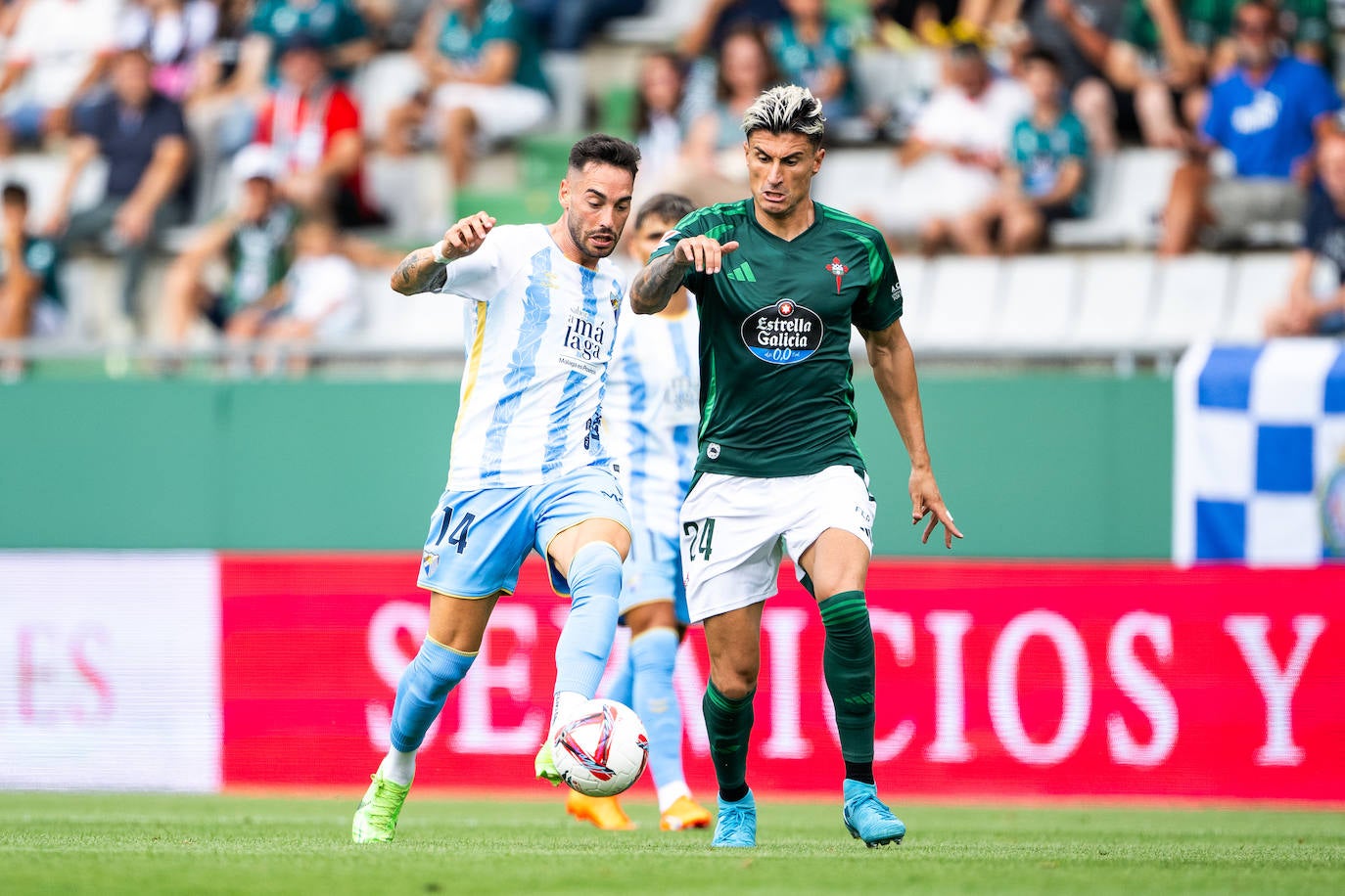 El Racing de Ferrol-Málaga, en imágenes