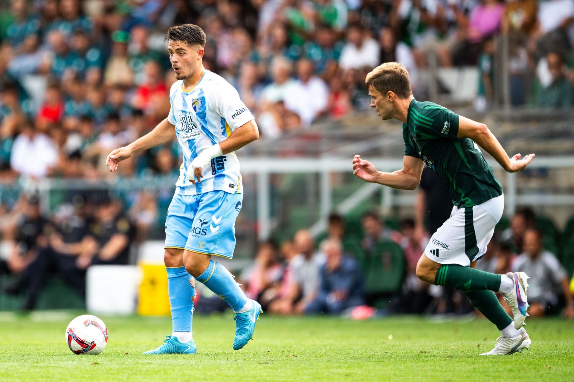 El Racing de Ferrol-Málaga, en imágenes