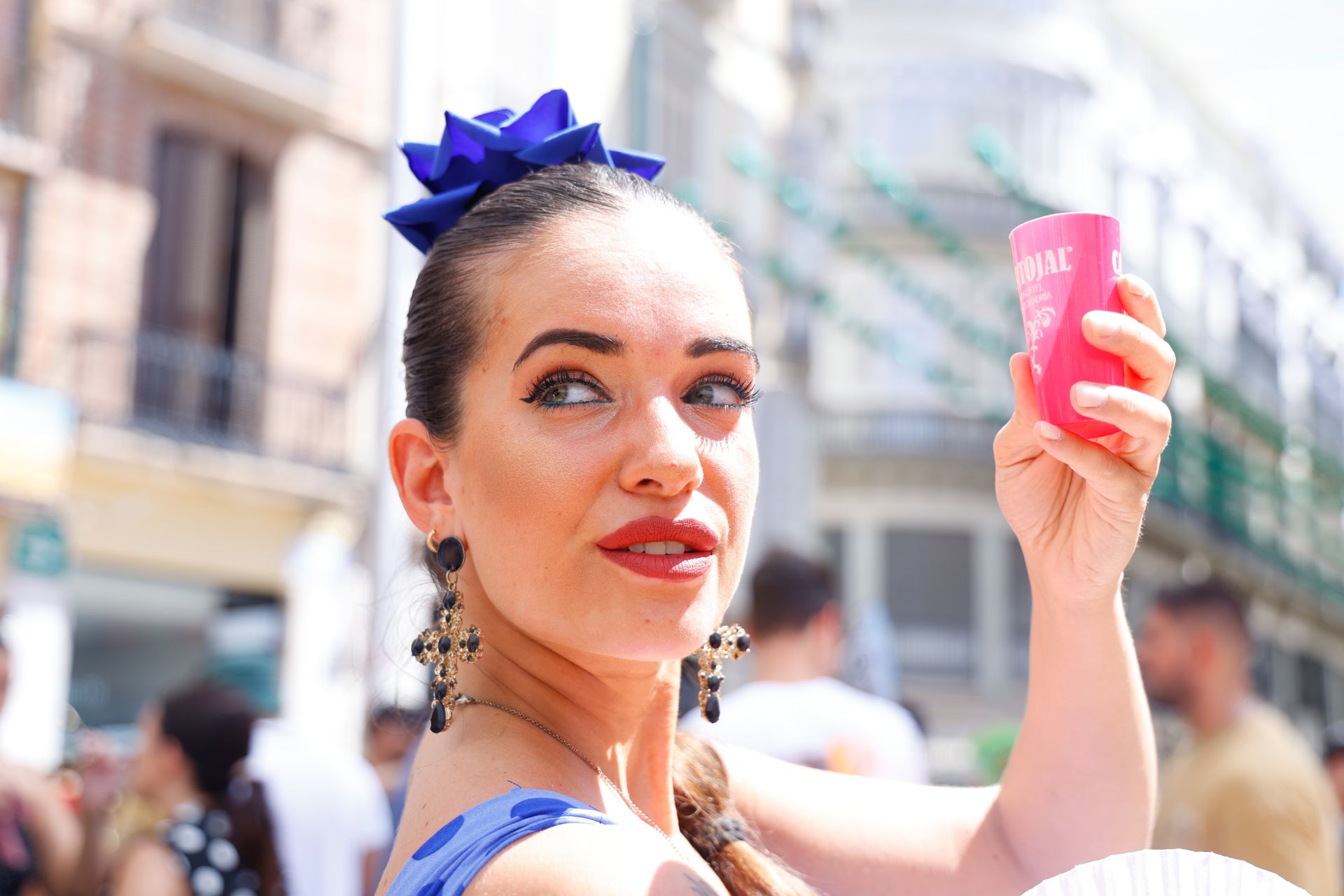 Ambiente en la Feria del centro de Málaga este martes 20 de agosto