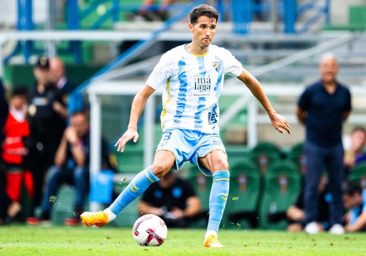 Juanpe, en el encuentro ante el Racing de Ferrol en A Malata.