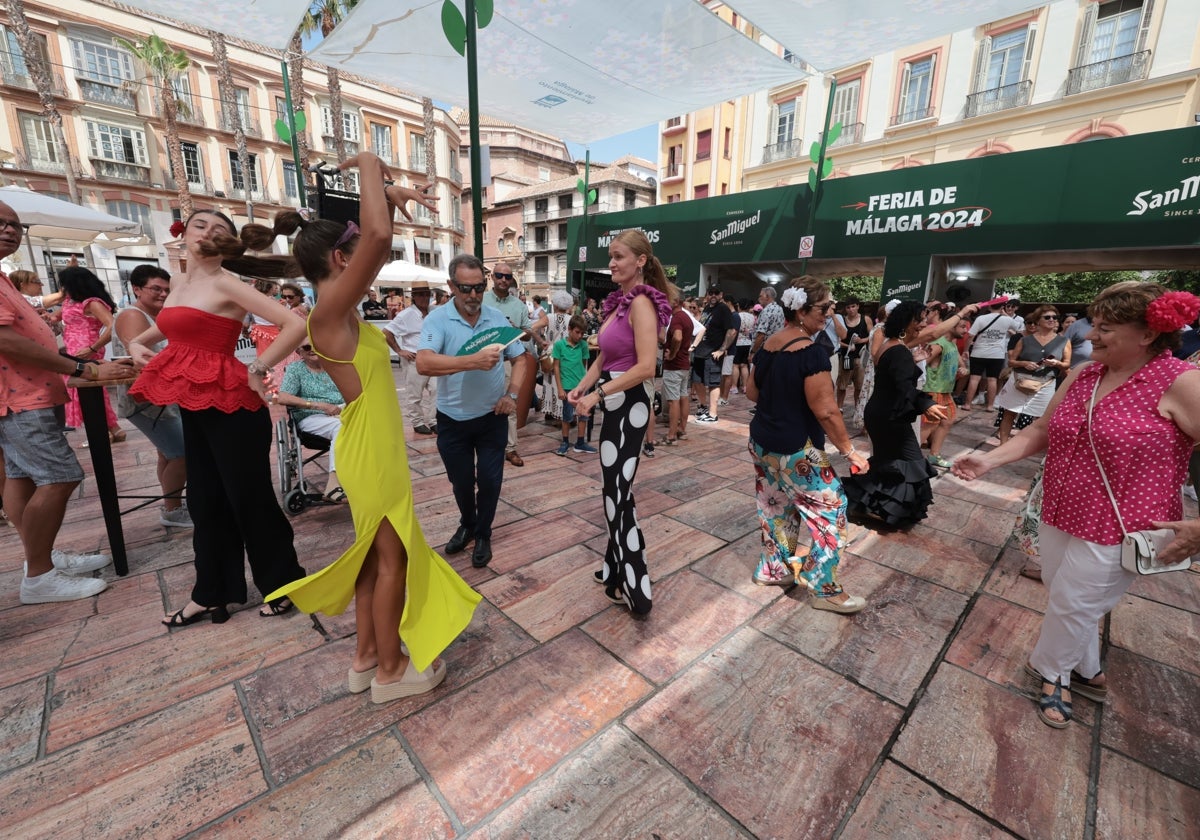 Calle Larios y alrededores, únicas zonas con ambiente de feria.