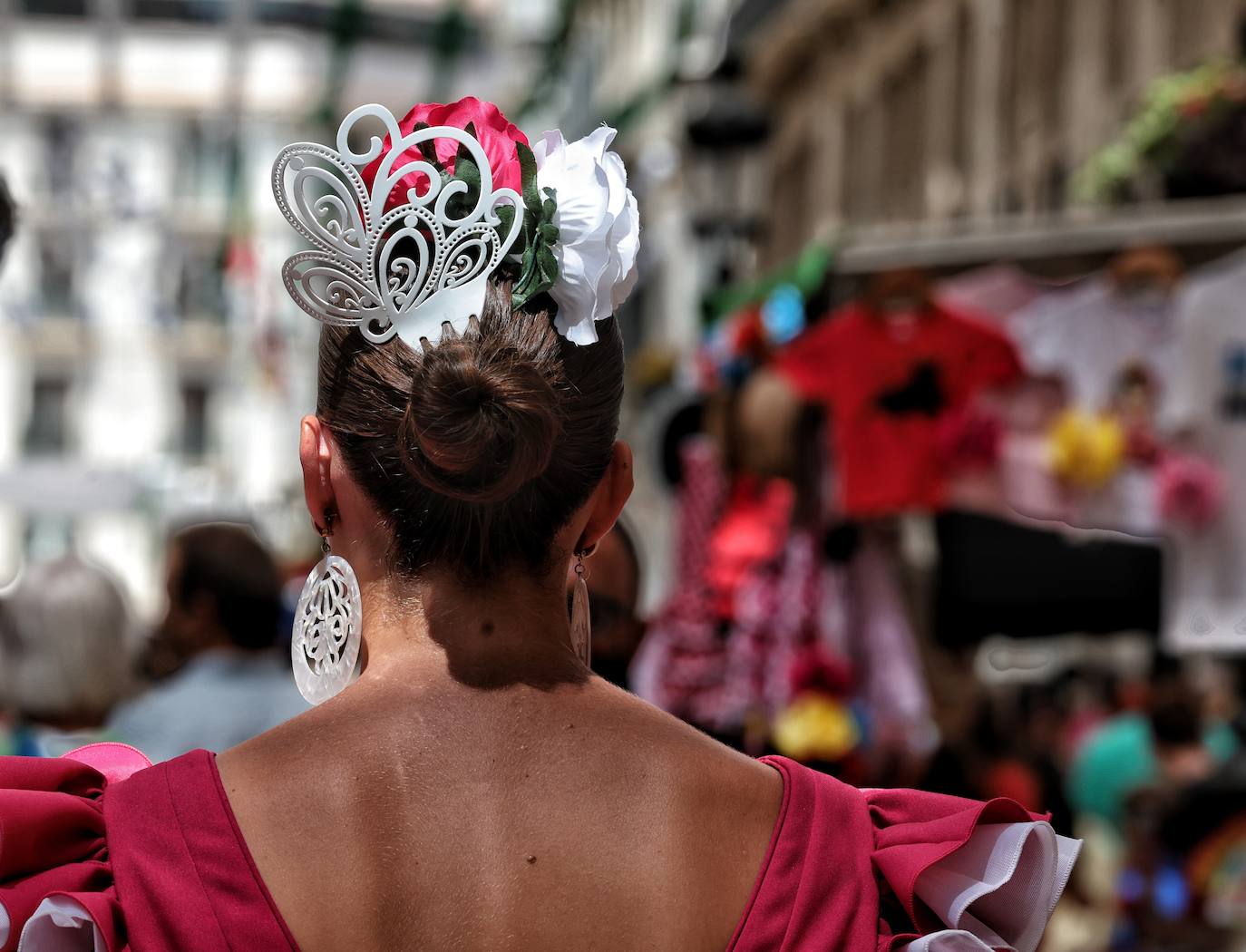 Ambiente en la feria del Centro