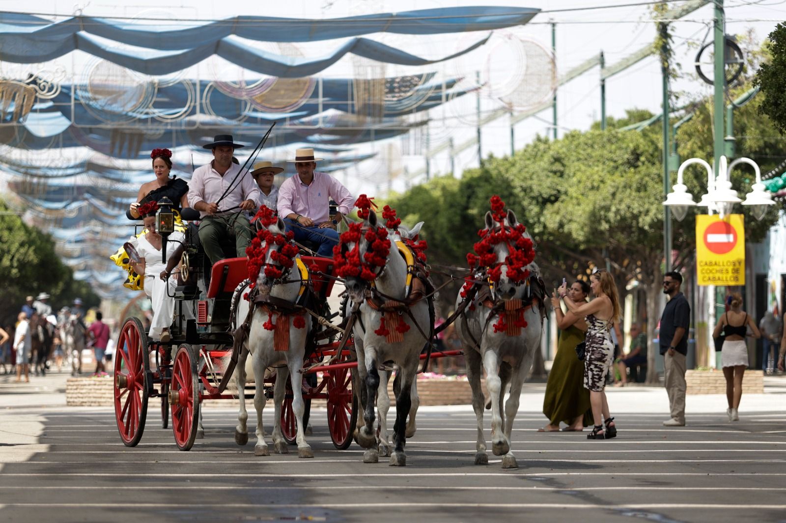 Ambiente en el Real en el último día de feria