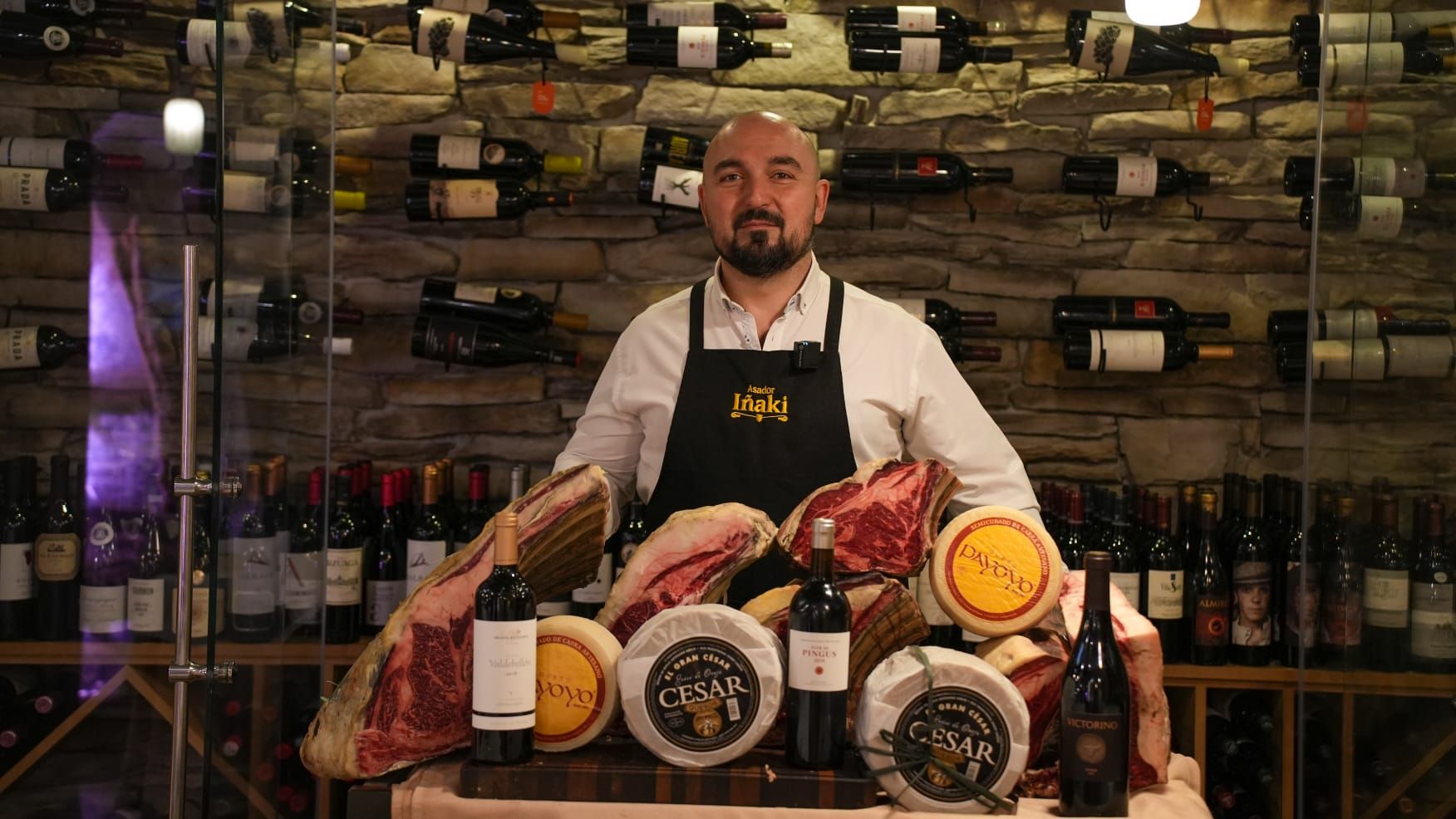 Iñaki Teijón, en el Asador Iñaki.